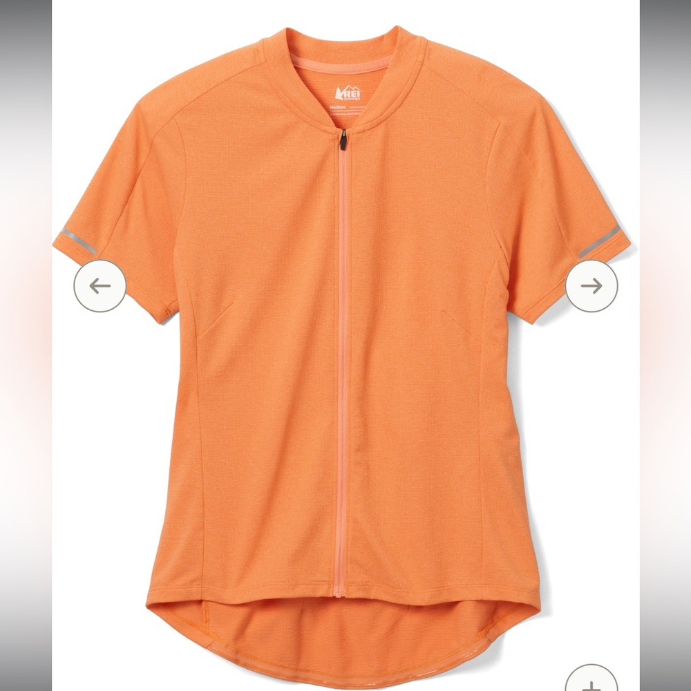 REI Vibrant Orange Women's Zip-Up Jersey